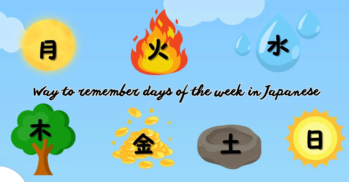 days of the week in japanese