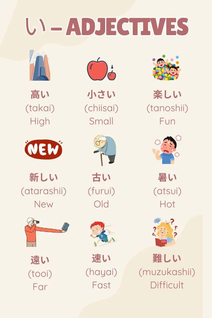 adjective in japanese