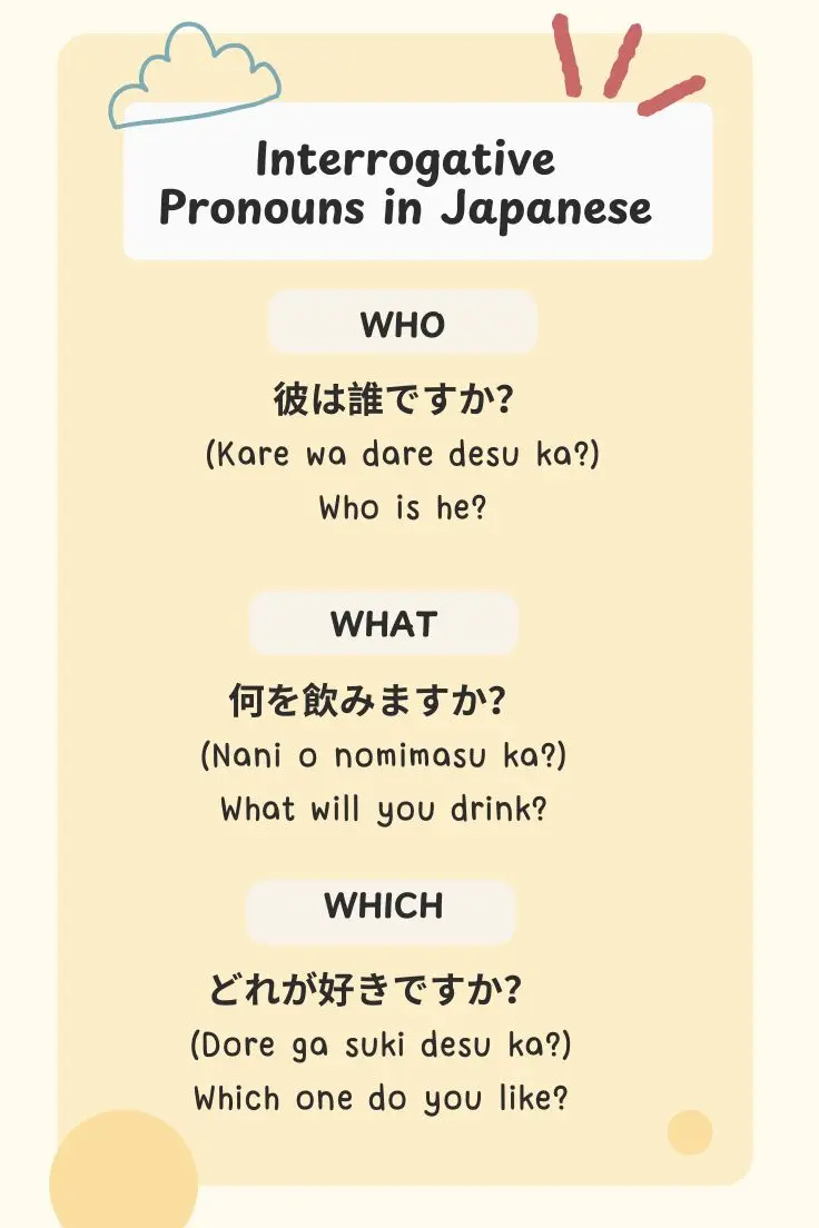 japanese pronouns