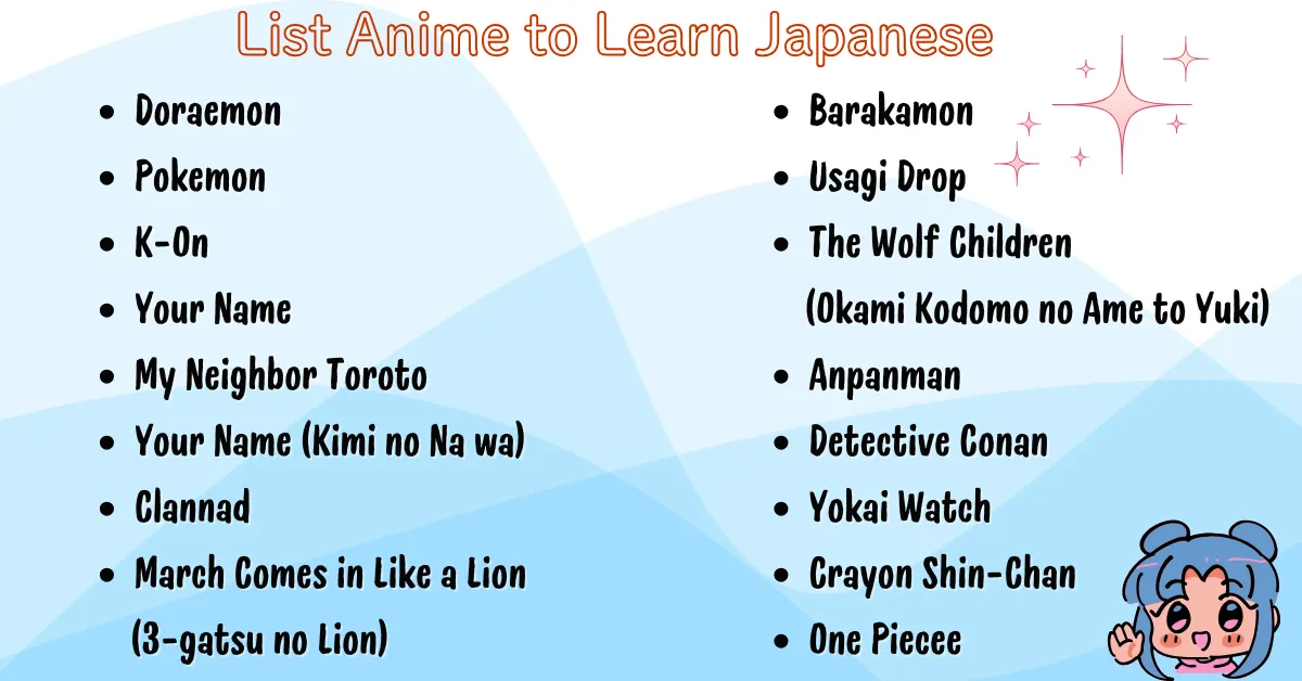 learn japanese with anime