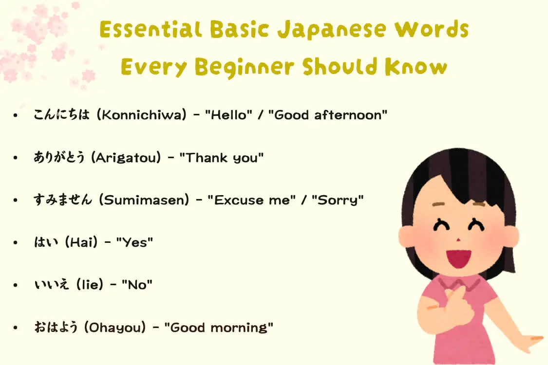 basic words in japanese