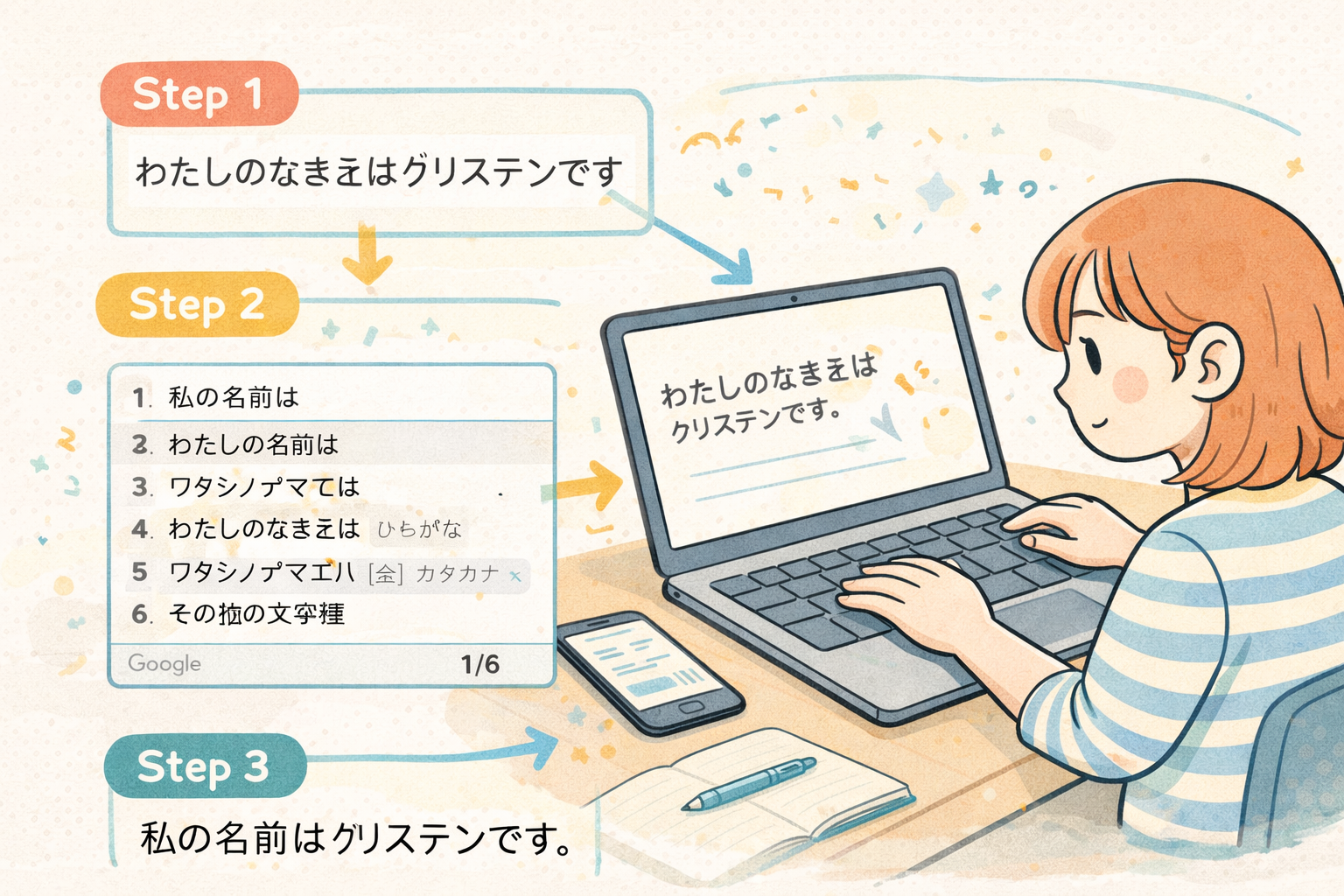 How to Convert to Kanji with hiragana keyboard