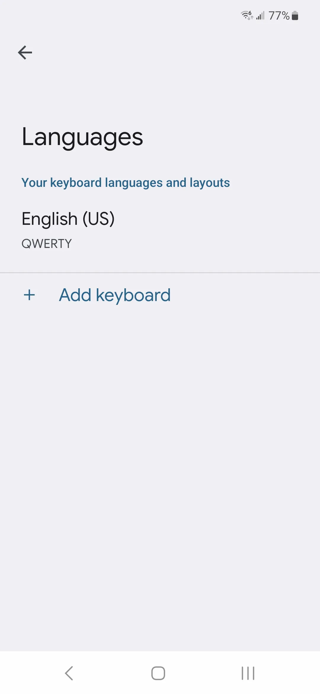 keyboard on android