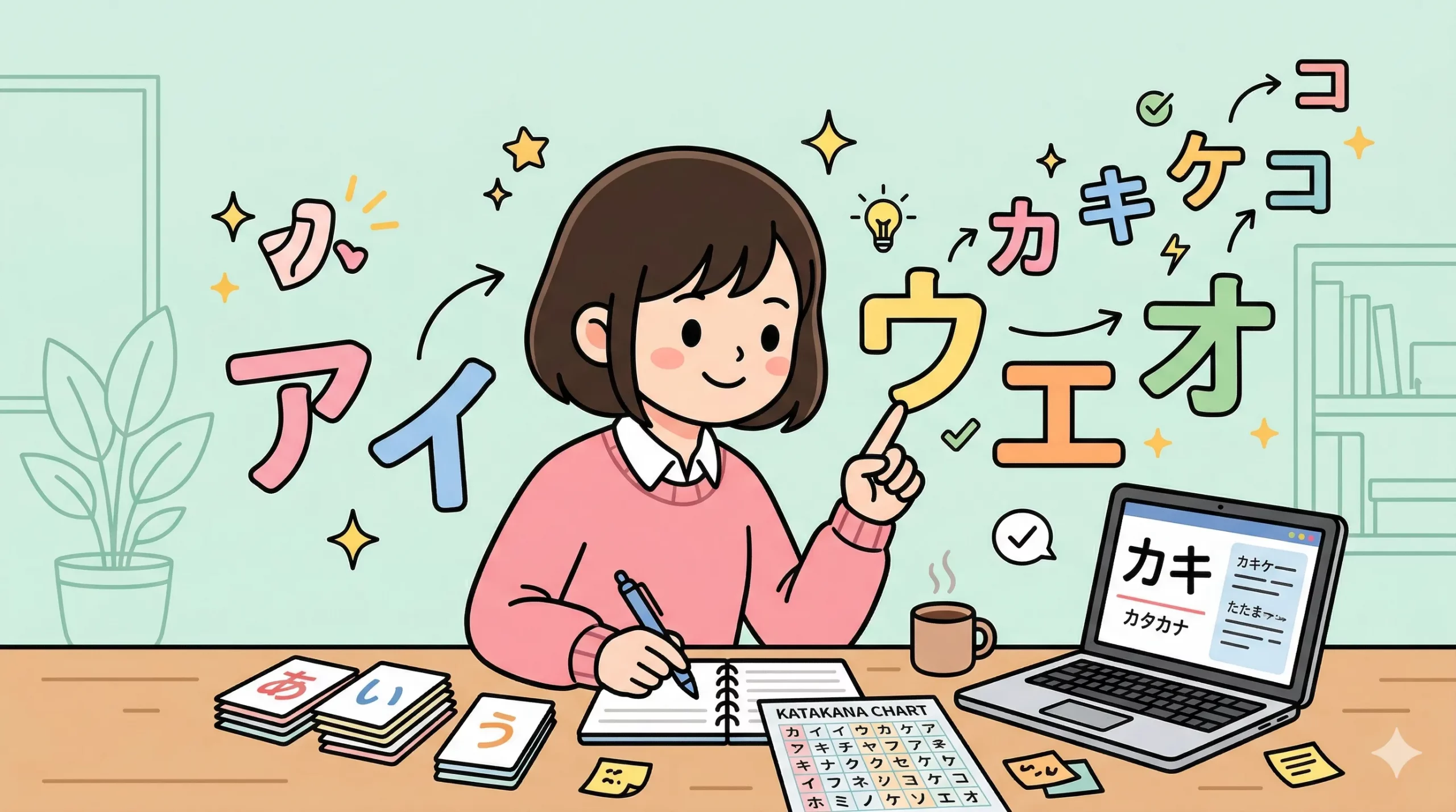 how to learn katakana
