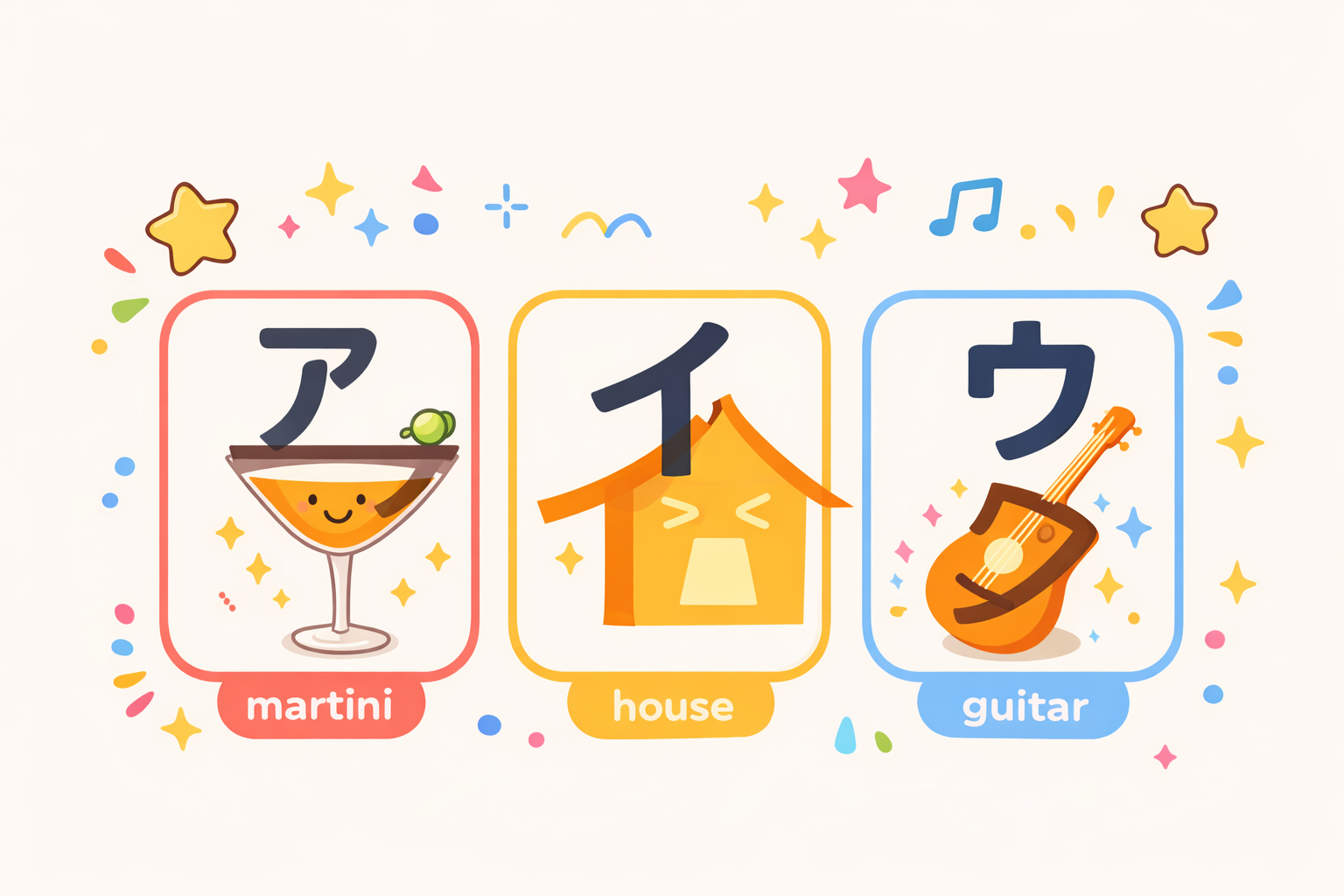 katakana mnemonic alphabet