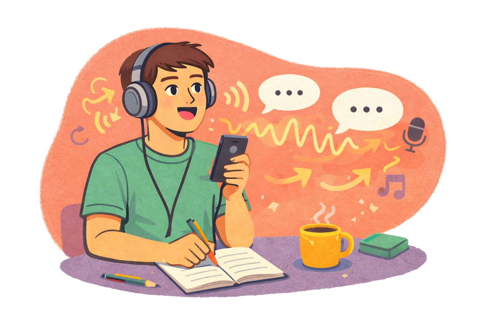 Shadowing: one of the best Japanese listening practice methods